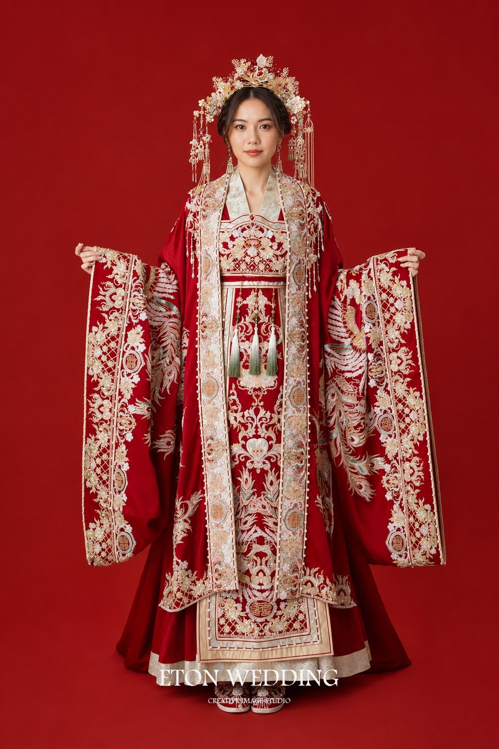中式禮服,秀禾服,新中式禮服,漢服,漢婚服,龍鳳褂